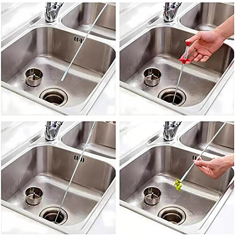 Flexible 4-Claw Drain Clog Remover & Rescue Grabber Tool