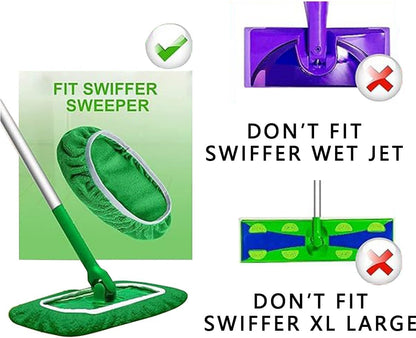 Ultra-Absorbent Reusable Microfiber Mop Pads For Deep Cleaning