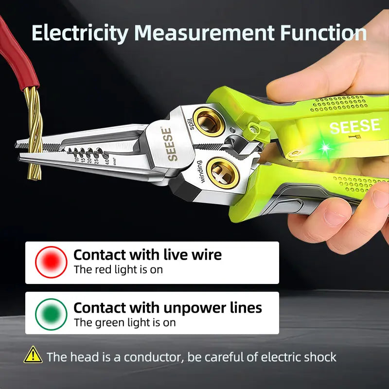 All-in-One 8-in-1 Professional Wire Stripper & Voltage Tester
