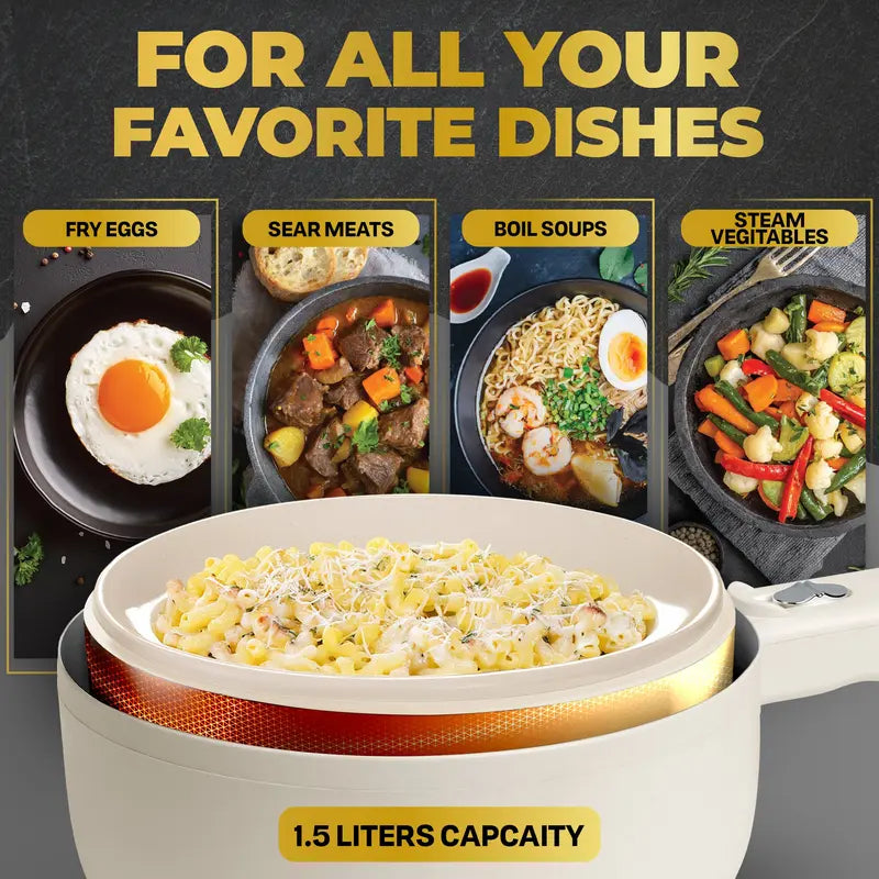 Portable Ceramic Skillet For Healthy Cooking