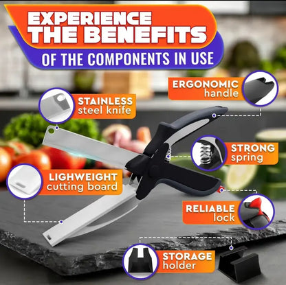 Heavy-Duty 2-in-1 Kitchen Scissors & Chopper