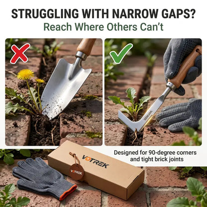Upgraded Stainless Steel Crevice Weeder Tool with Reinforced Handle – Save 100% Today