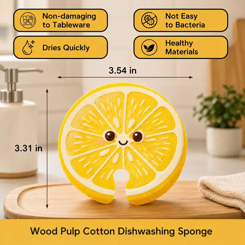Magic Pop-Up Fruit Cellulose Kitchen Sponges