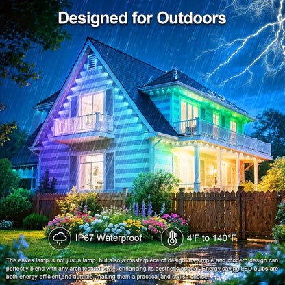 Transform Homes With Vivid RGBIC Outdoor Eave Lights