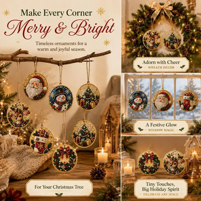 5D Diamond Painting Christmas Ornaments - DIY Holiday Tree Decor Kit