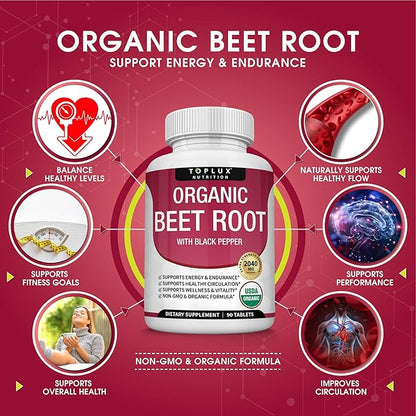 Supercharge Your Performance with 2040mg Pure Organic Beetroot