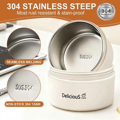 304 Stainless Steel Bento Box & Thermal Bag Set