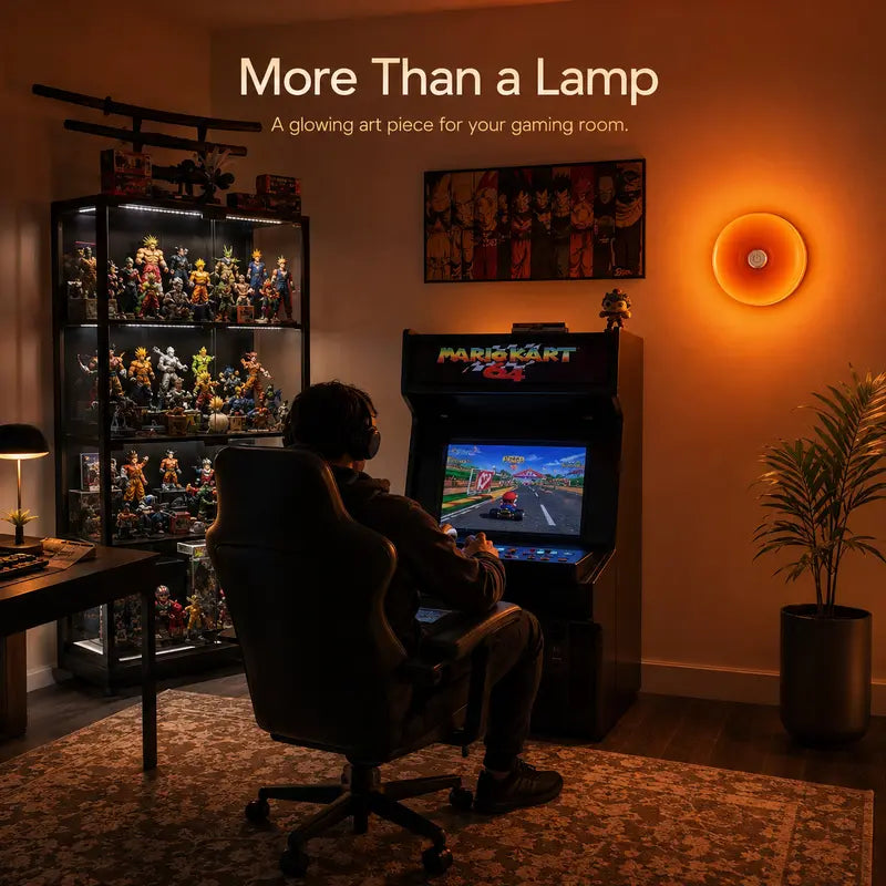 Cozy Orange Donut Cordless Rechargeable Mood Lamp