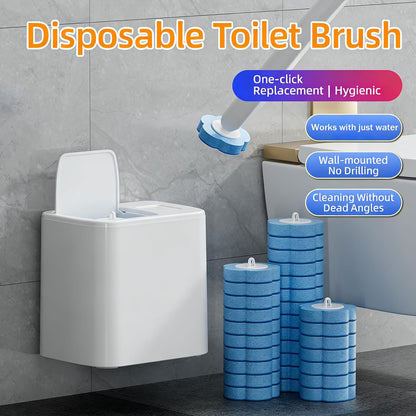 Ultimate Disposable Toilet Brush Refills with 3-Layer Deep Cleaning Sponge