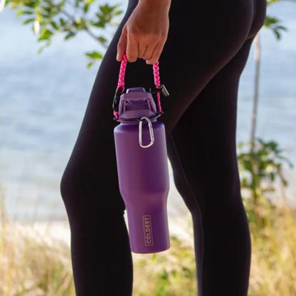 Paracord Bottle Handle With Secure Carabiner
