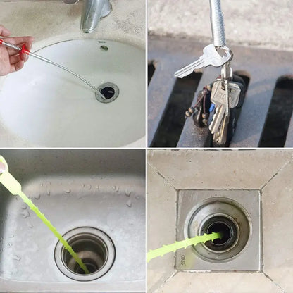 Flexible 4-Claw Drain Clog Remover & Rescue Grabber Tool