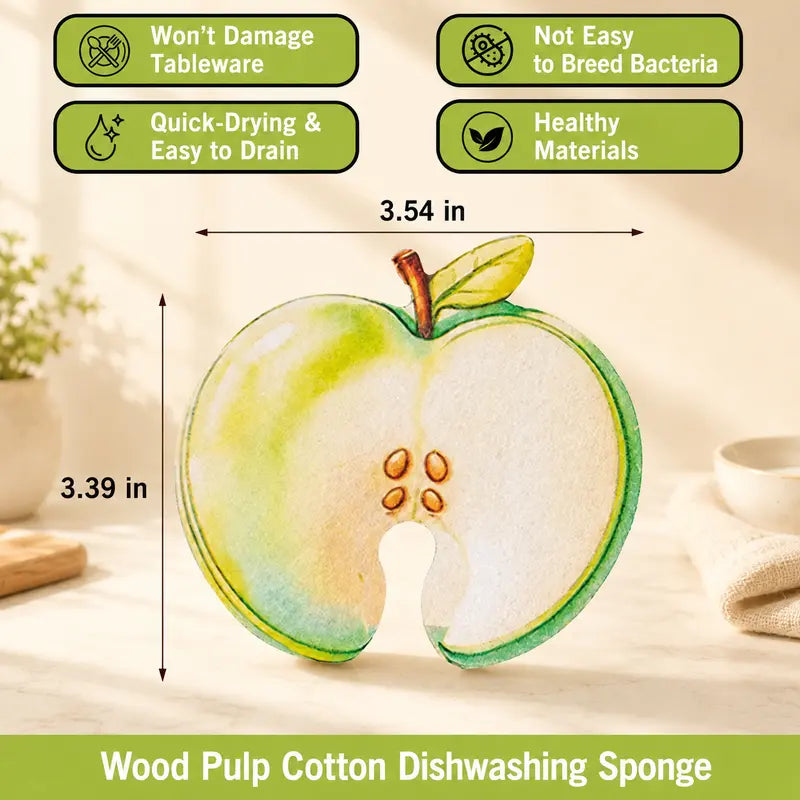 Magic Pop-Up Fruit Cellulose Kitchen Sponges