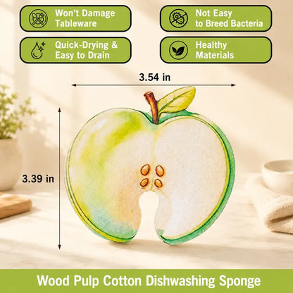 Magic Pop-Up Fruit Cellulose Kitchen Sponges