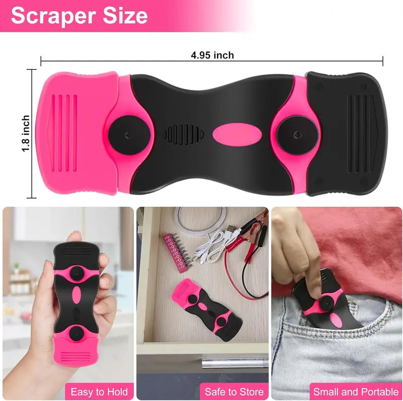 2-in-1 Dual-End Razor Blade Scraper Tool