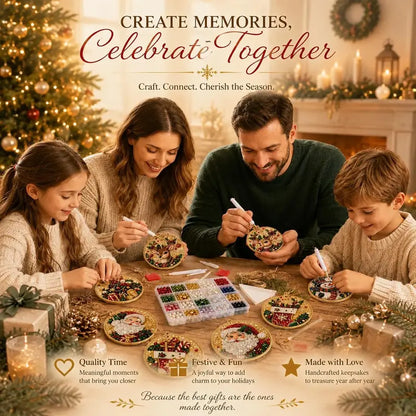 5D Diamond Painting Christmas Ornaments - DIY Holiday Tree Decor Kit