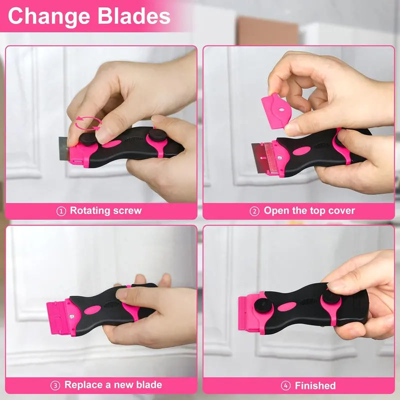 2-in-1 Dual-End Razor Blade Scraper Tool