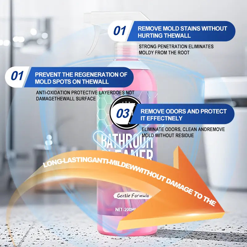 Instant Bathroom Cleaner - Erase Grime Without Harsh Odors