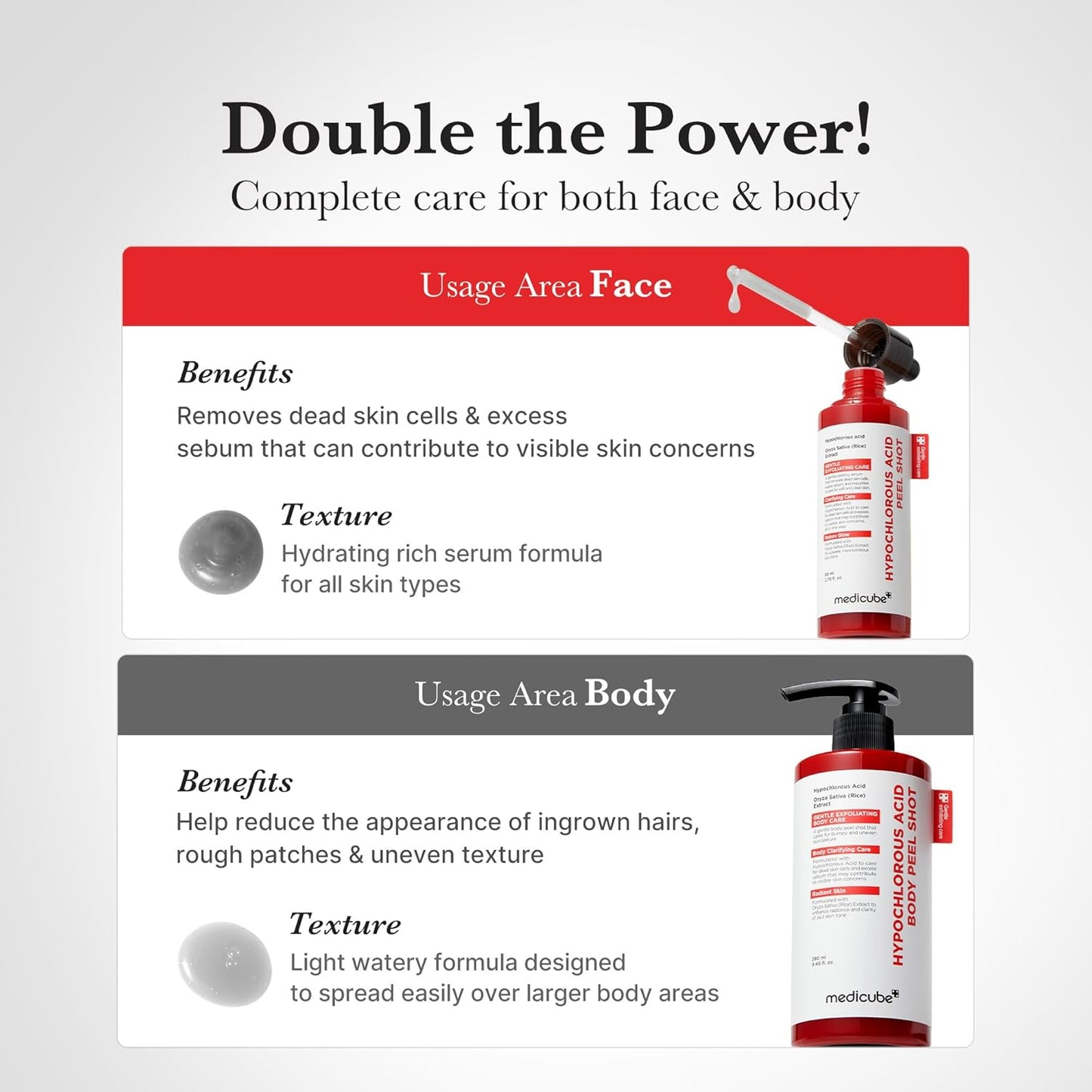 2-Step Hypochlorous Acid & Rice Enzyme Peel Shot