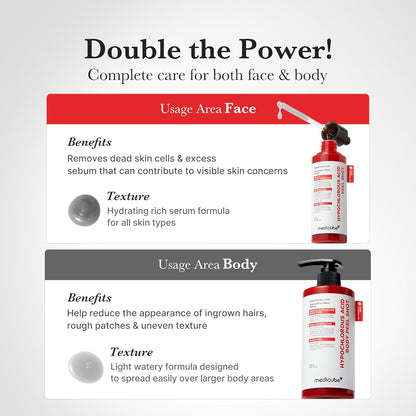 2-Step Hypochlorous Acid & Rice Enzyme Peel Shot