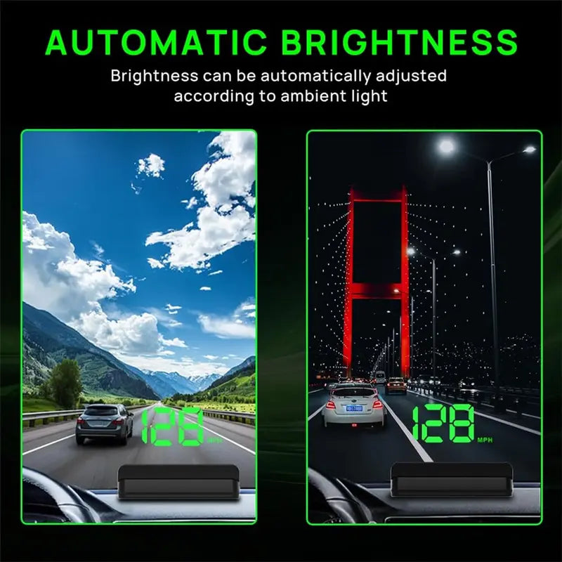 Universal Universal GPS HUD Speedometer With HD Green Screen