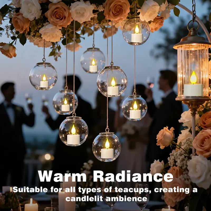 Realistic Rechargeable Flameless Tea Light Candles