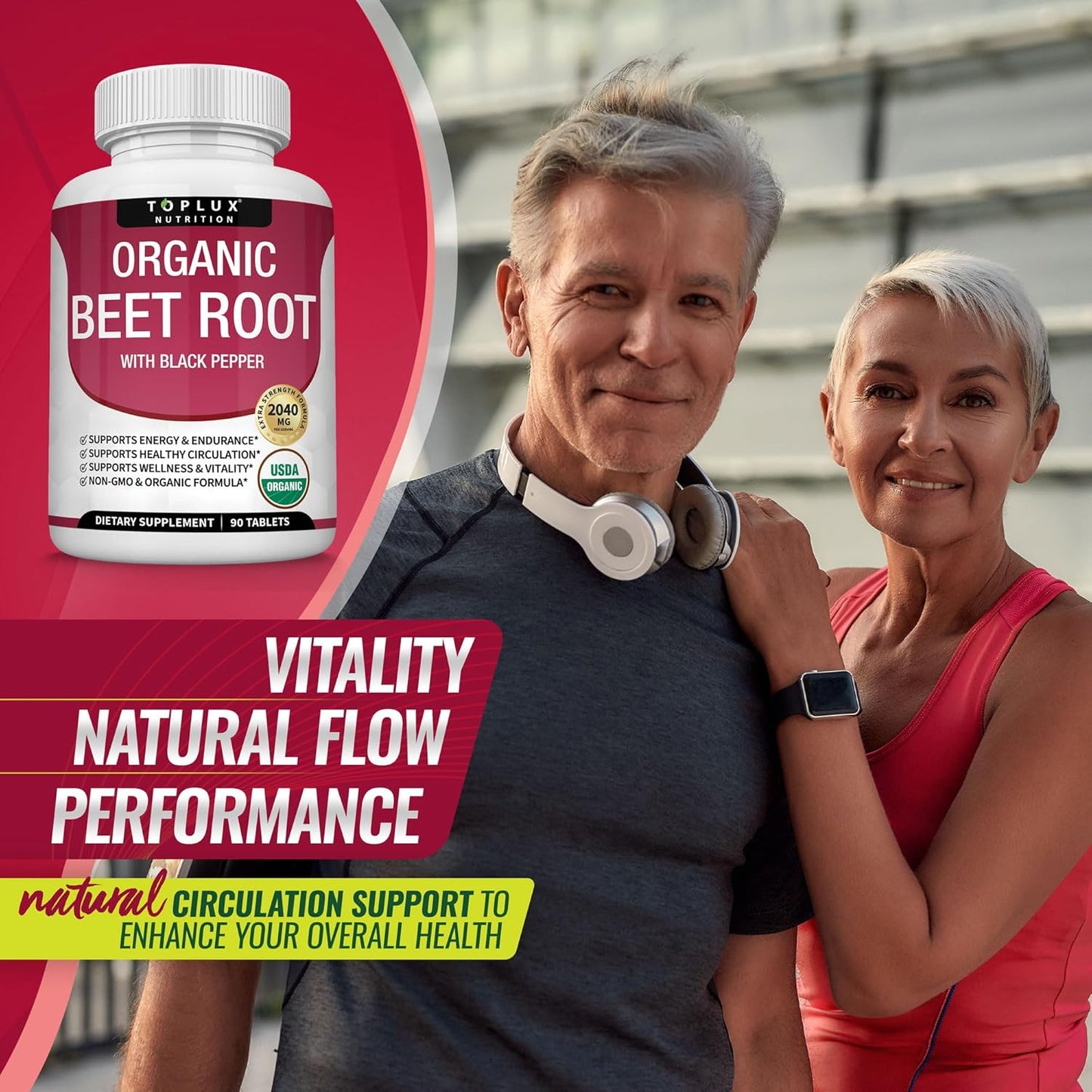 Supercharge Your Performance with 2040mg Pure Organic Beetroot