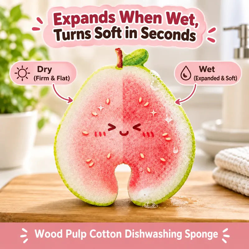 Magic Pop-Up Fruit Cellulose Kitchen Sponges