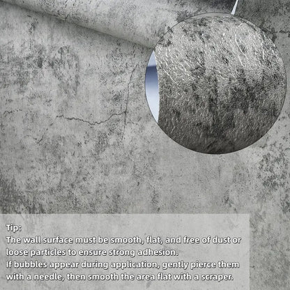 Industrial Peel and Stick Concrete Wallpaper & Self-Adhesive Wall Mural