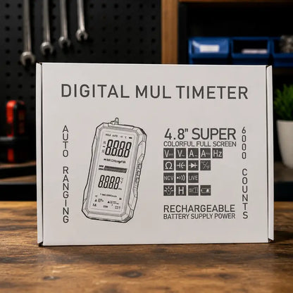 ADESKE Auto-Ranging True RMS Digital Multimeter with NCV & Alligator Clips