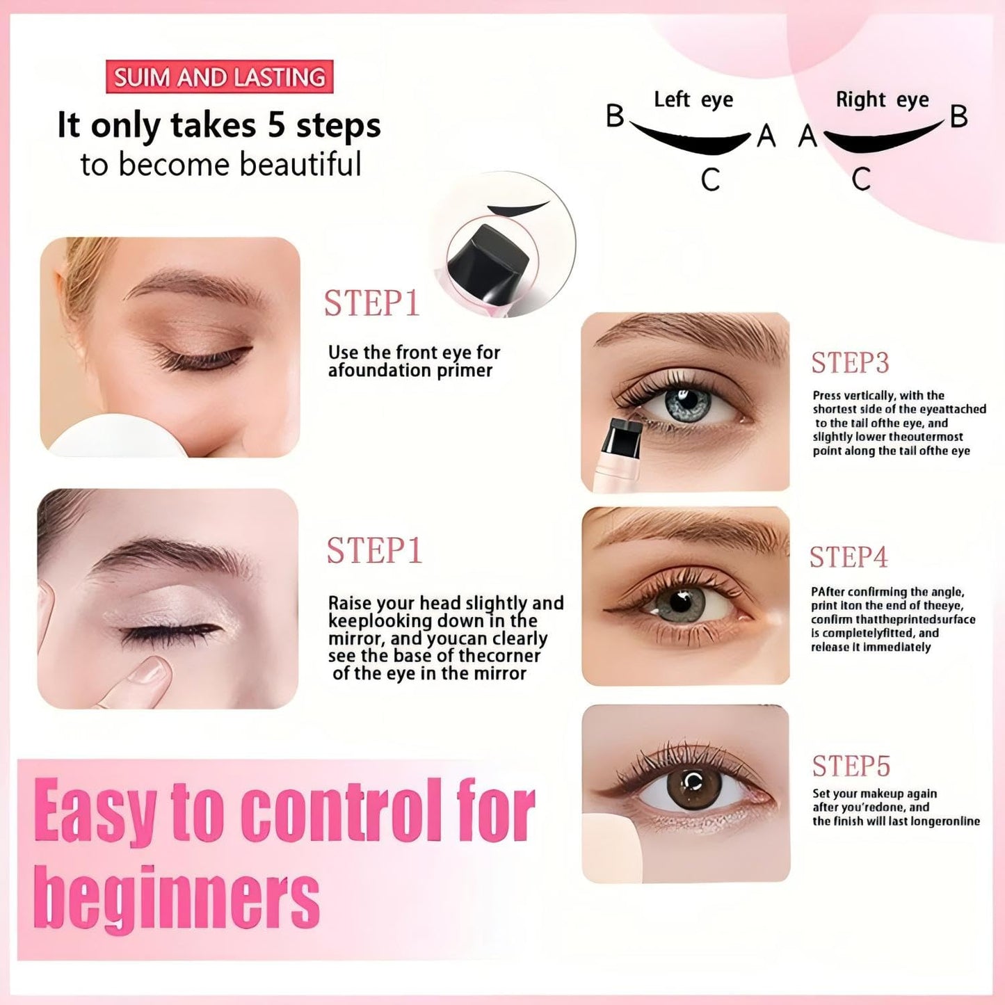 Perfect Winged Liner in Seconds with 360° Rotating Stamp