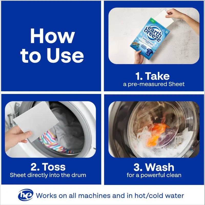 Eco-Friendly Sheet Detergent - Zero-Waste Powerful Clean