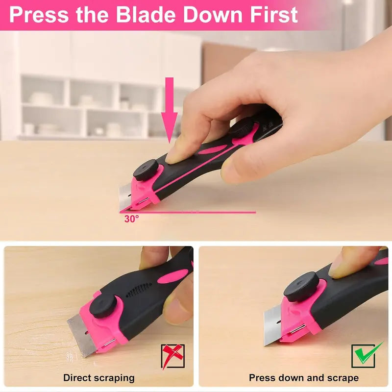 2-in-1 Dual-End Razor Blade Scraper Tool