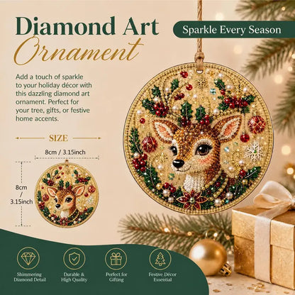 5D Diamond Painting Christmas Ornaments - DIY Holiday Tree Decor Kit