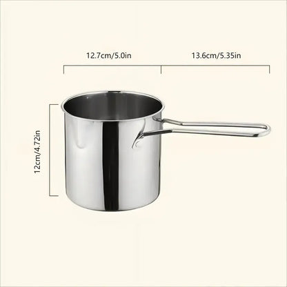 Mini Stainless Steel Deep Fryer Pot with Filter Basket & Clip