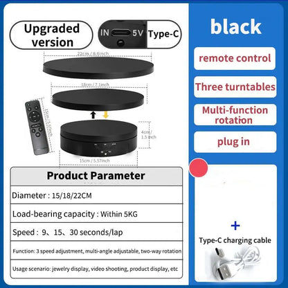 Professional 360° Motorized Rotating Display Stand – Ultimate Photography Turntable
