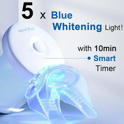 Professional Teeth Whitening Kit with 5X LED Accelerator Light
