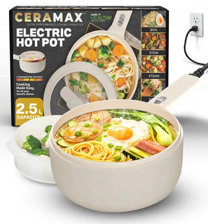Portable Ceramic Skillet For Healthy Cooking
