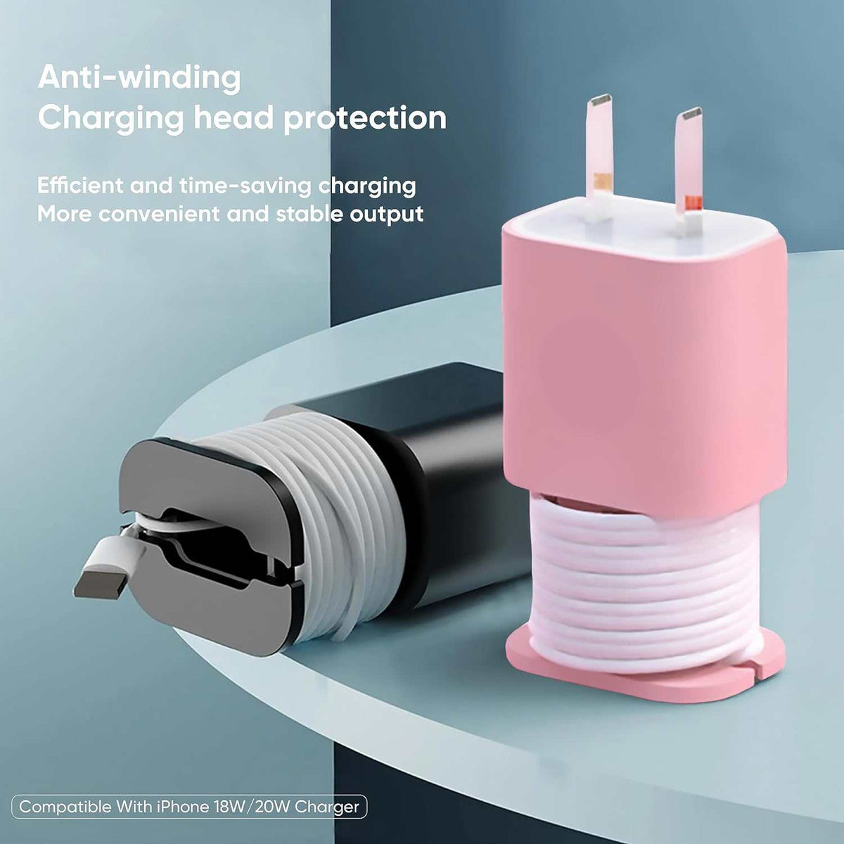 Say Goodbye to Messy Cables: 3-in-1 Silicone Charger & Cord Organizer Case | Buy 1 Get 1 Free