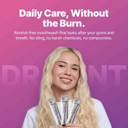 Purple Teeth Whitening Mouthwash Packets - Instant Yellow Neutralizing & Long-Lasting Fresh Breath