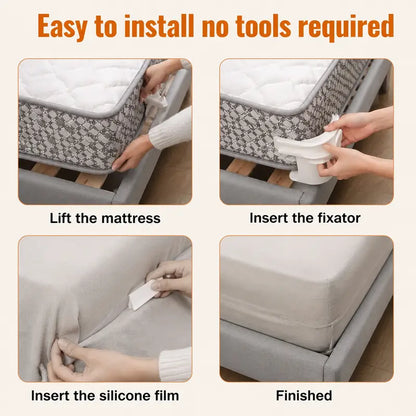 Heavy-Duty Locking Mattress Corner Clips for Wrinkle-Free Sheets | Buy 1 Get 1 Free