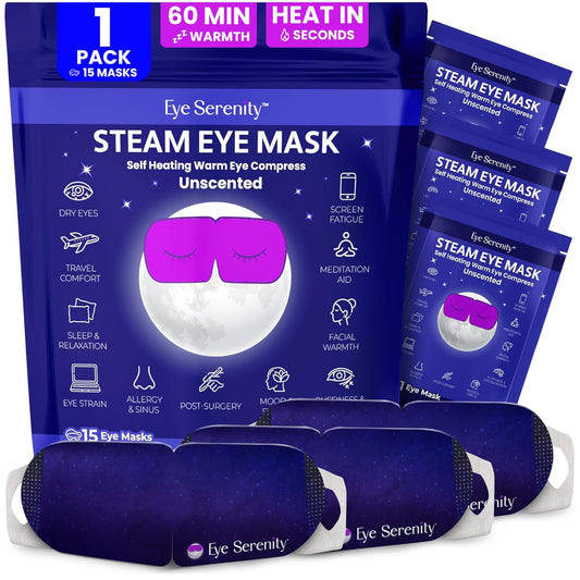 Self-Heating Steam Eye Mask for Instant Relief & Deep Relaxation