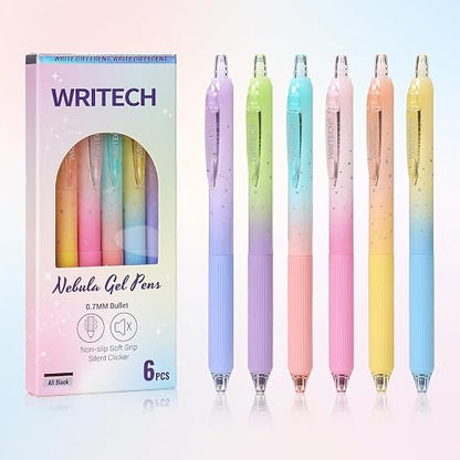 Ultra-Smooth Retractable Gel Ink Pens Set - Quick Dry & Silent Click
