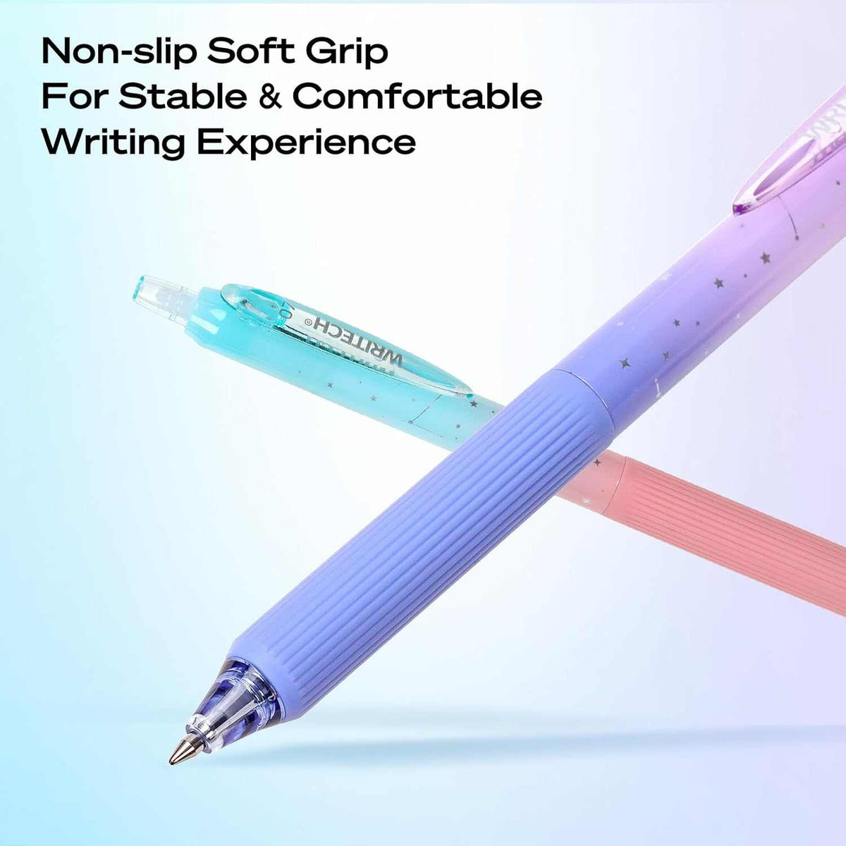 Ultra-Smooth Retractable Gel Ink Pens Set - Quick Dry & Silent Click