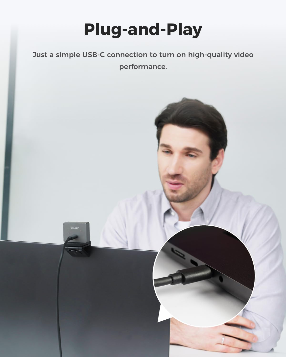 4K AI Auto-Framing Streaming Webcam for Professional Video & Content Creation