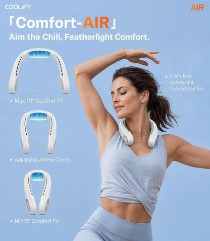 Instant Cooling Portable Neck Air Conditioner Fan with Surround Airflow | 2 Pack per Ser
