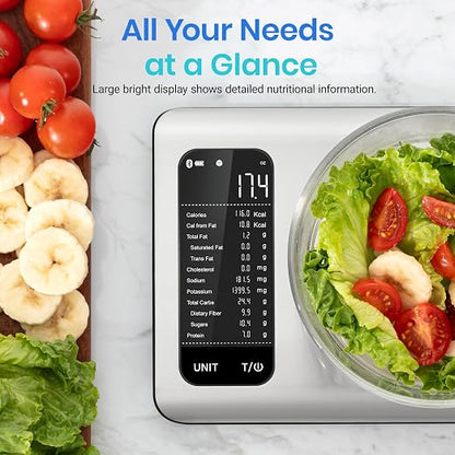 Smart Digital Nutrition Scale with App Macro & Calorie Tracker