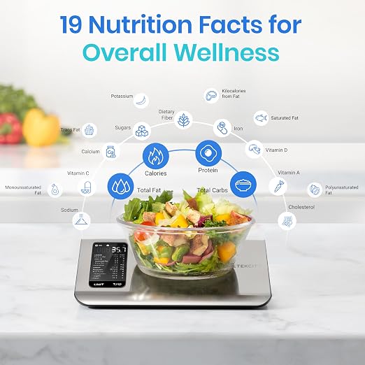 Smart Digital Nutrition Scale with App Macro & Calorie Tracker