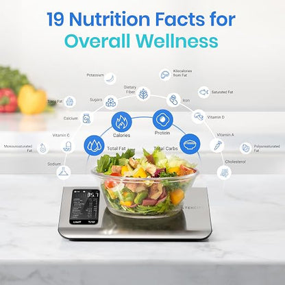 Smart Digital Nutrition Scale with App Macro & Calorie Tracker