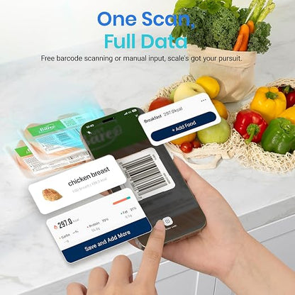 Smart Digital Nutrition Scale with App Macro & Calorie Tracker