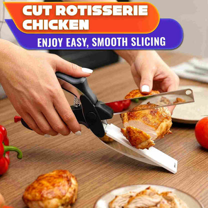 2-in-1 Food Cutter & Cutting Board – Slice, Chop Into Bowl | Buy 1 Get 1 Free
